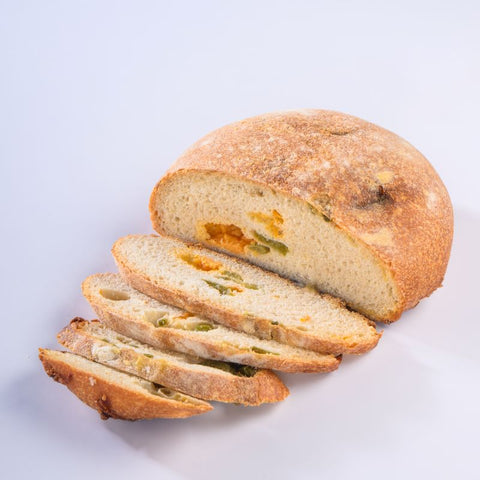 Sourdough Jalepenos and Cheddar Cheese Bread