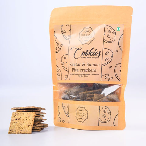 Pita Crackers with Zaatar & Sumac