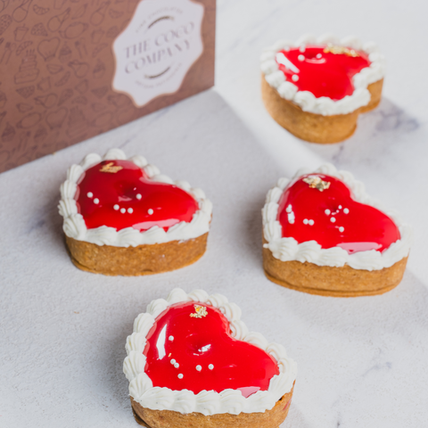 Heartfelt Indulgence – Mini Tart Box for Your Valentine