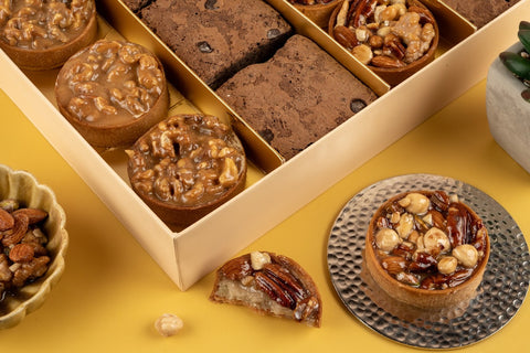 Assorted tart and brownie box