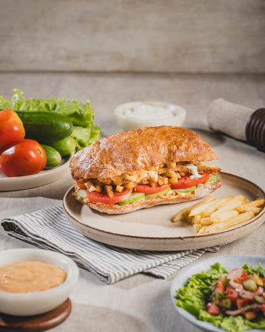 Mediterranean Herb Delight Chicken sandwich