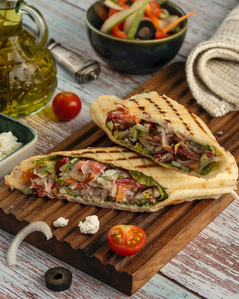 Healthy Greek Veg Wrap