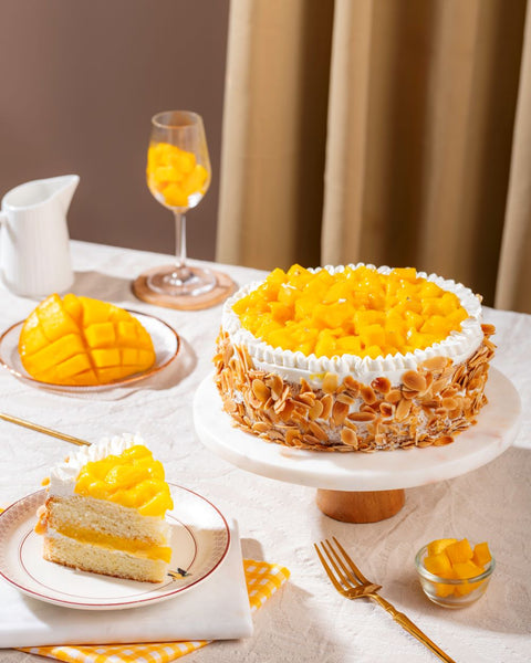 Mango Genoise cake