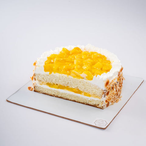 Mango Genoise cake