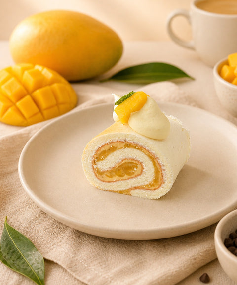 Mango Swiss roll
