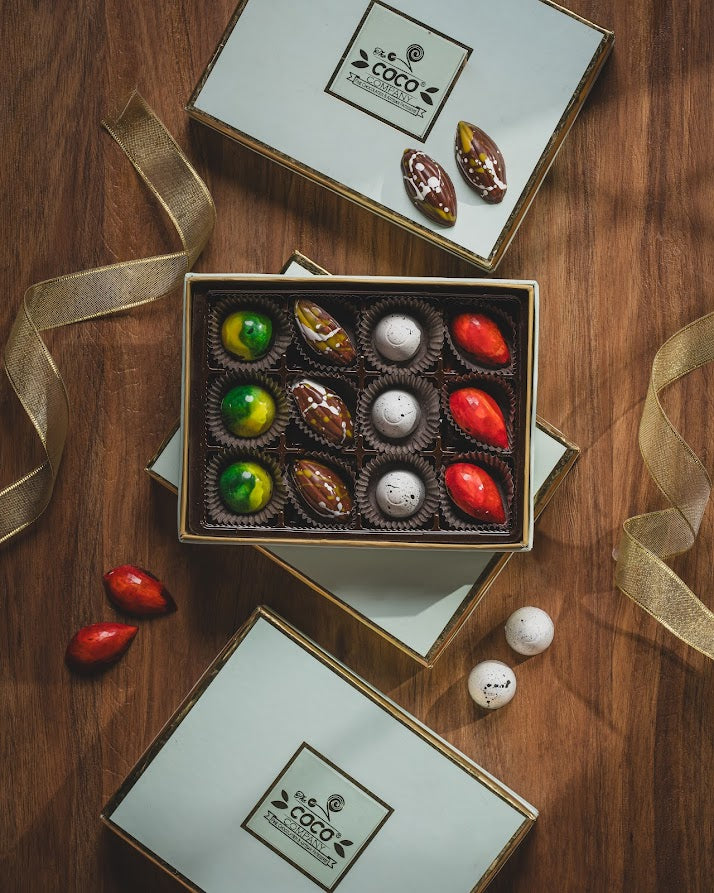 Chocolate Box Of 12 Bonbon
