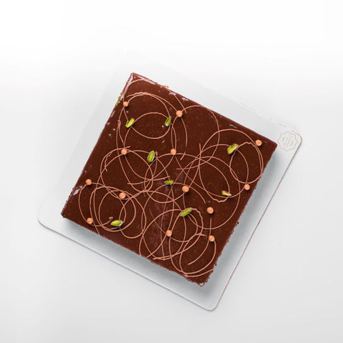 Brownie Pistachio Cake