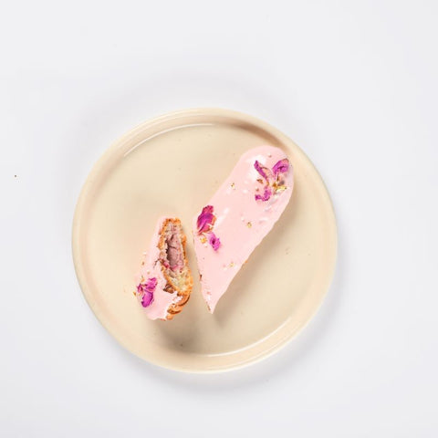 Strawberry cheesecake eclair