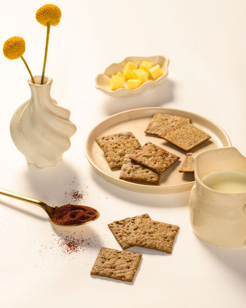 Pita Crackers with Zaatar & Sumac